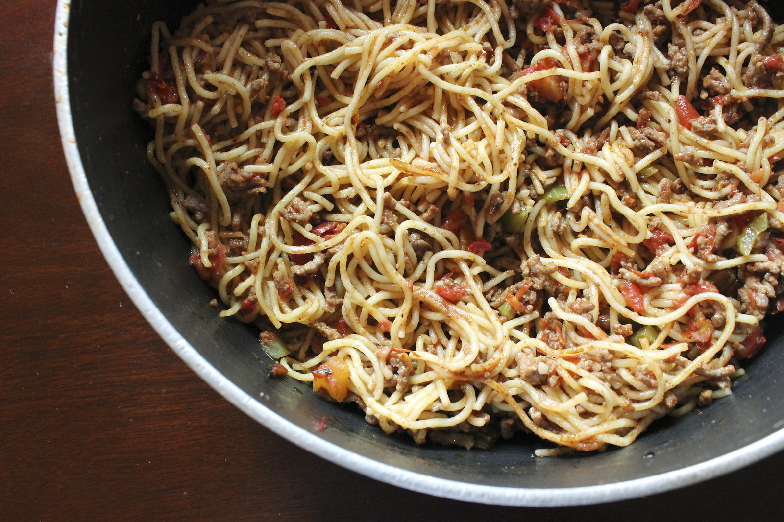 one pot spaghetti and meat sauce