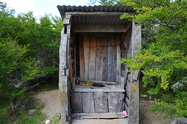 Toilet, Baker River, Patagonia, Chile