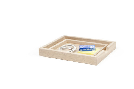 Bracket receive two affordable iPad wooden storage box