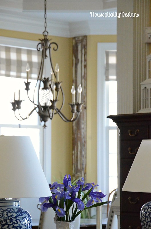 Irises-Dining room chandelier-Housepitality Designs