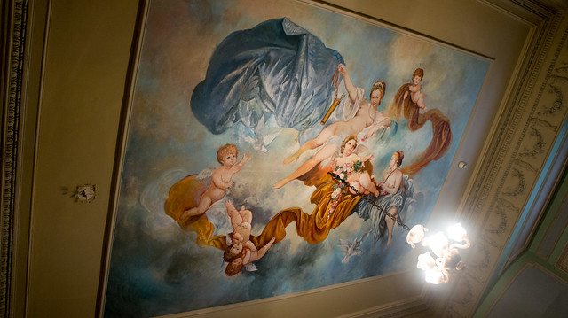 A ceiling painting