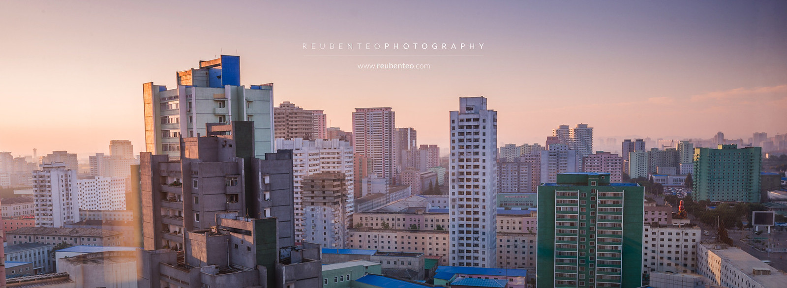 Sunrise in Pyongyang City