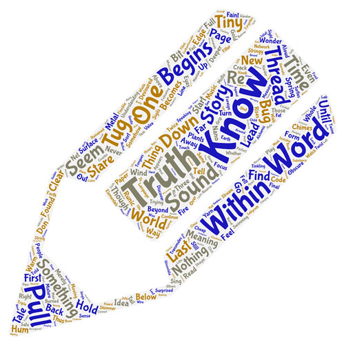 Folded Story as Word Cloud