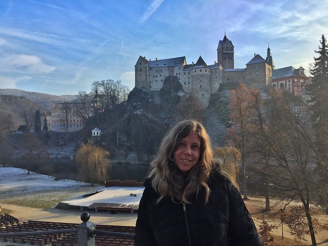 Rebeca en el castillo de Loket (Bohemia Occidental, República Checa)