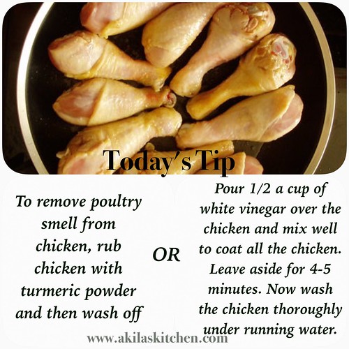 Remove poultry smell from chicken