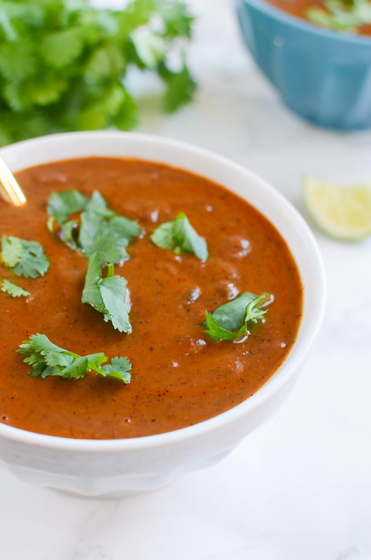 Black Bean Soup - perfect for meatless Monday and all ingredients that you probably already have in your pantry! 