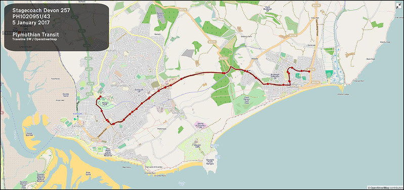 2017 01 05 Stagecoach Devon Route-257 MAP.jpg