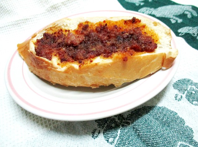 Five & Two Foods bacon jam on baguette toast 1