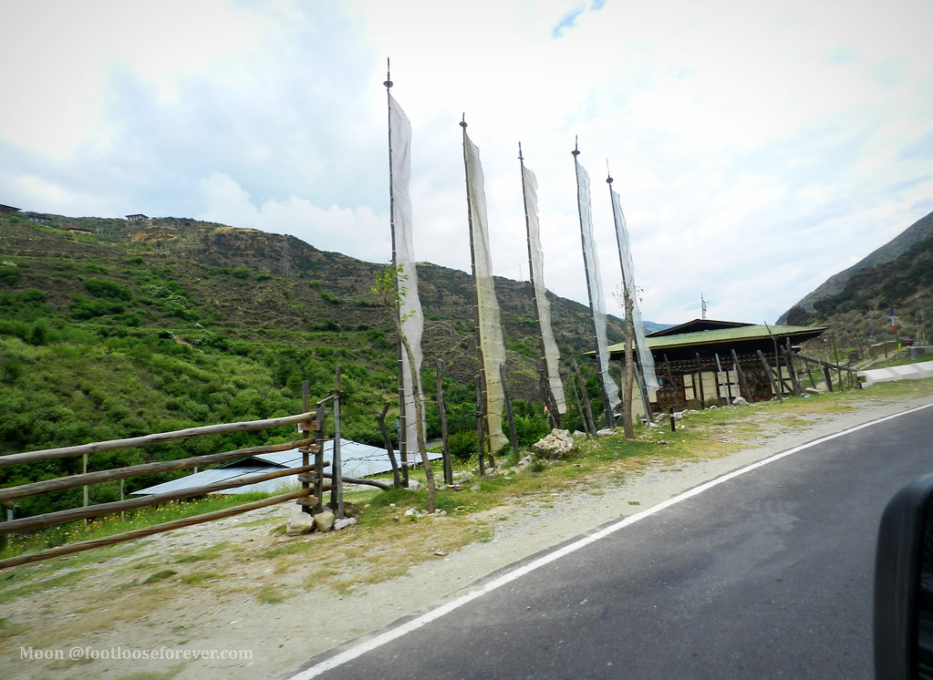 paro, bhutan, flags, Buddhist culture