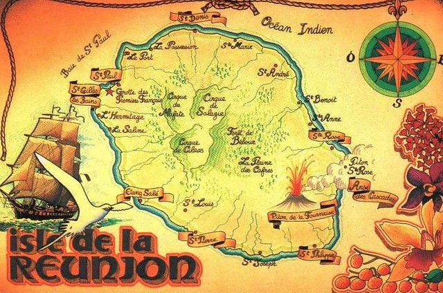 Mapa de Isla Reunión