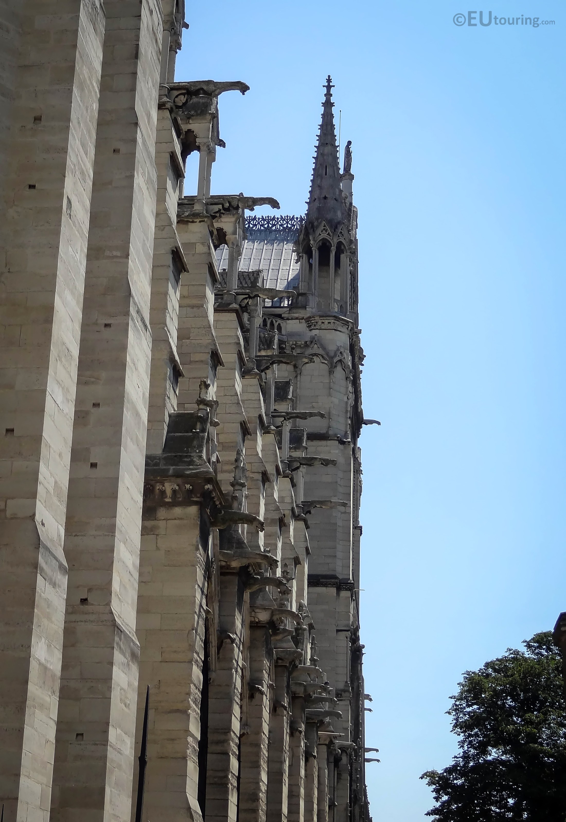 Gargoyles along the Notre Dame