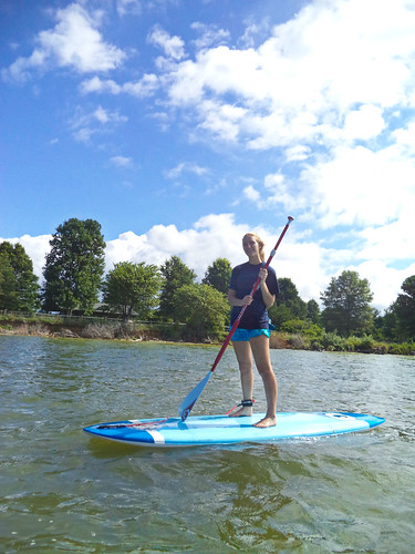 Stand Up Paddleboard (SUP) fun at Belle Isle State Park, Va