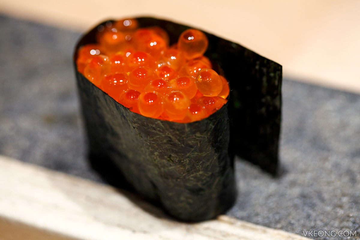 Sushi Azabu Salmon Roe Sushi