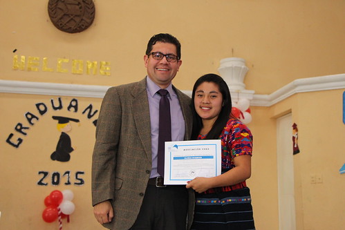 Rony and a Scholarship Program student at her graduation