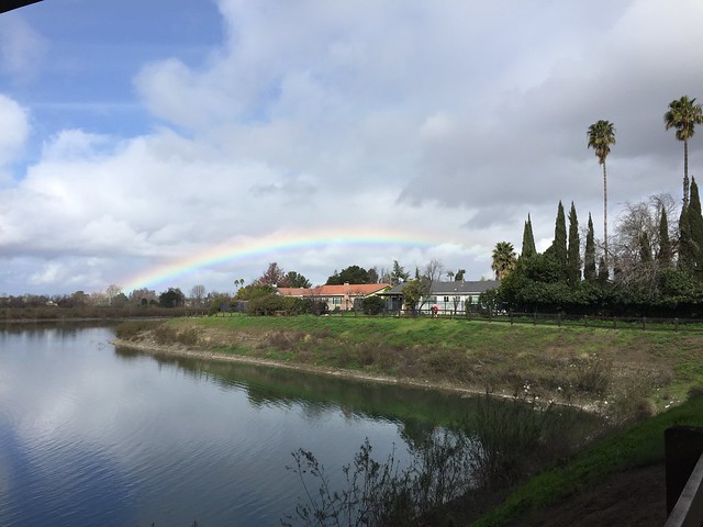 Rainbow over the creek