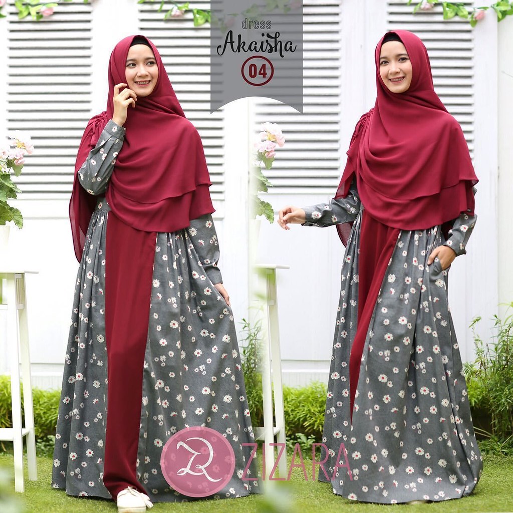  Gamis Zizara  Akaisha Dress 04 baju muslim wanita baju mu 