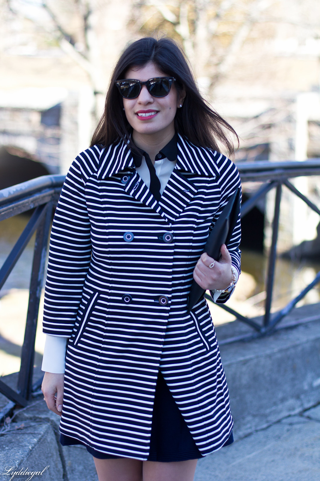 striped coat, scalloped blouse, navy skirt, anchor bracelet-7.jpg