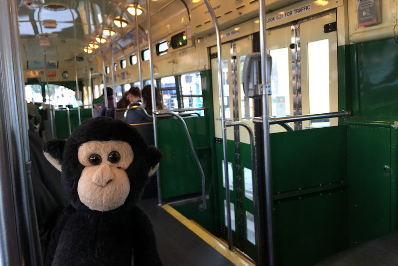 On the F streetcar