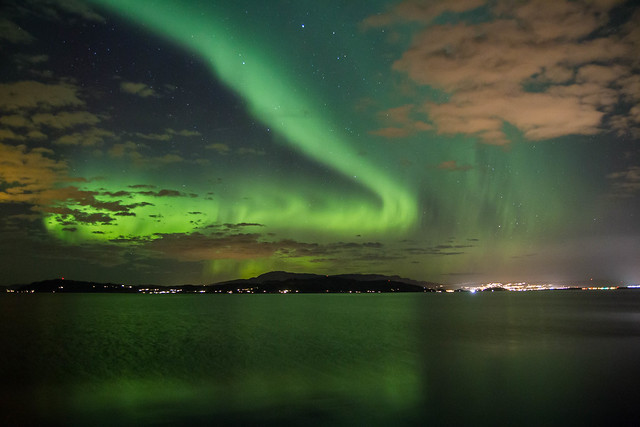Aurora over the Fjord