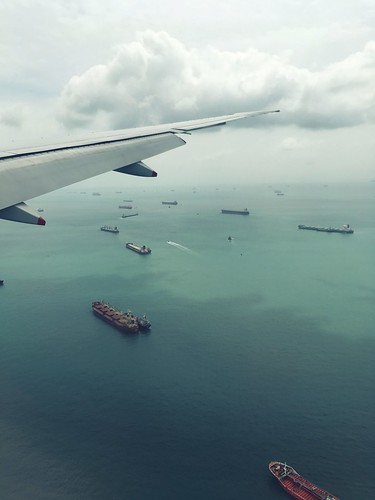 Flying into Singapore
