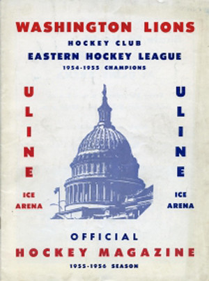 Washington Lions 1955-56 program
