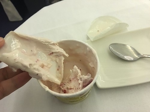 plastic cover inside the ice cream cup