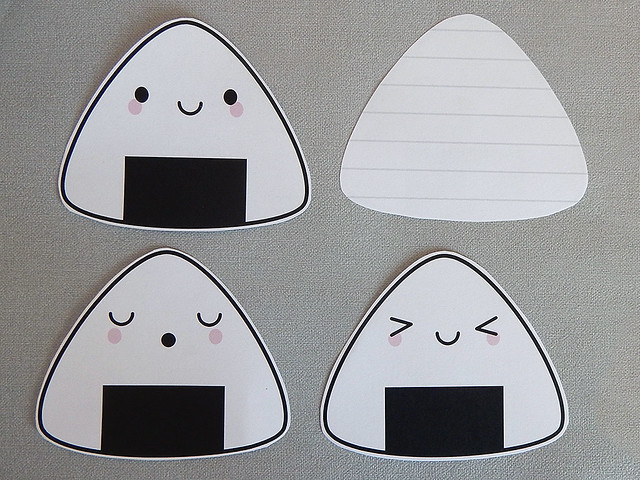 Onigiri Printable Notelets