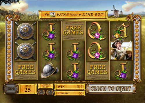 free The Riches of Don Quixote free spins feature