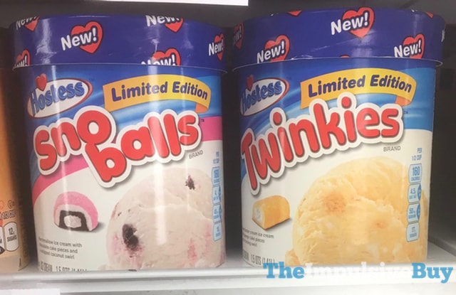 Hostess Limited Edition Twinkies and Sno Balls Ice Creams