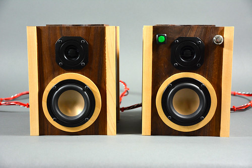 Walnut and Maple Speakers