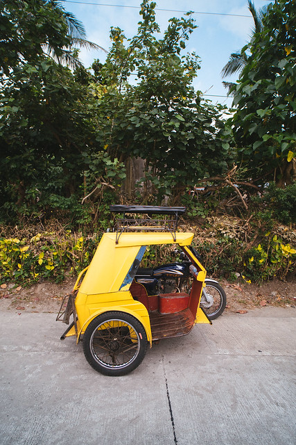 Yellow tricycle