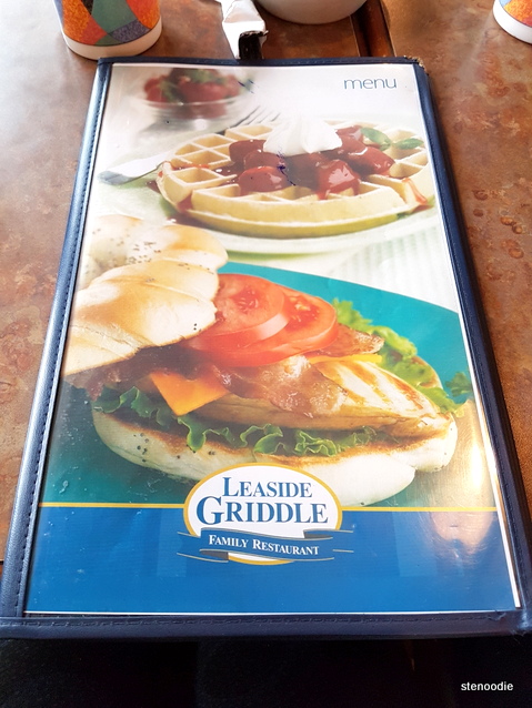 Golden Griddle menu cover