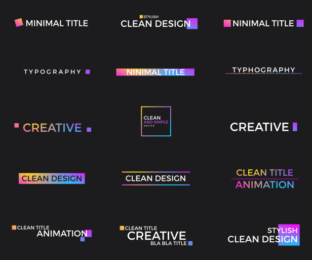 Color full Minimal Titles 19560540 - Free After Effects Templates