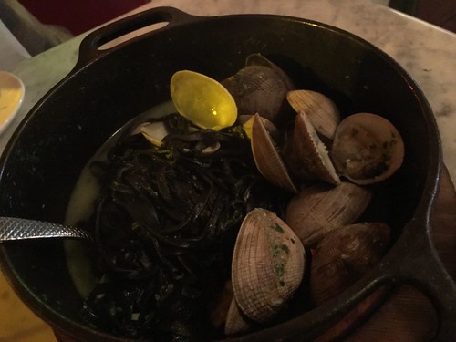 black linguine with clams