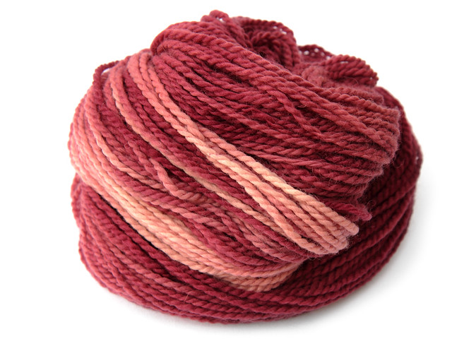Awesome Aran – finest superwash BFL yarn – Brazilwood natural dye