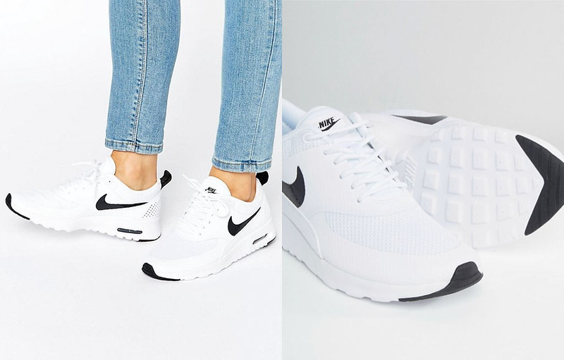 Capsule Wardrobe Pieces - 16 Classic White Sneakers to Shop Nike Air Max Thea Trainers