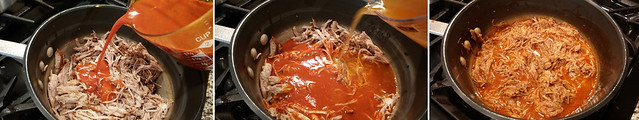 Saucing & Reheating Meat Filling