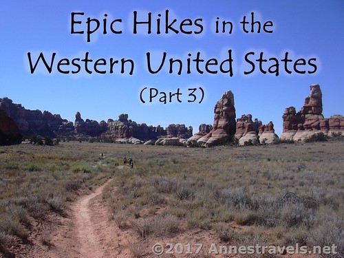 Hiking through Chesler Park in the Needles District of Canyonlands National Park, Utah