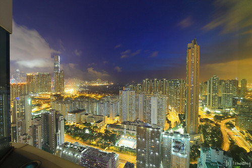 Hotel Cordis Hong Kong at Night