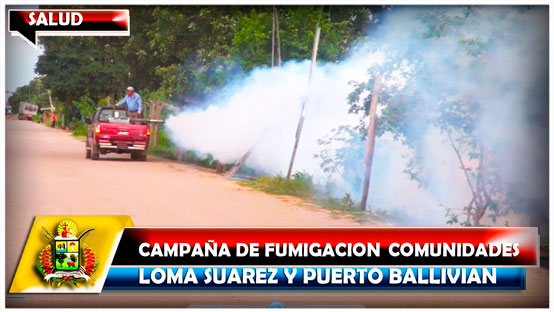 Continúa campaña de fumigación comunidades Loma Suárez y Puerto Ballivián
