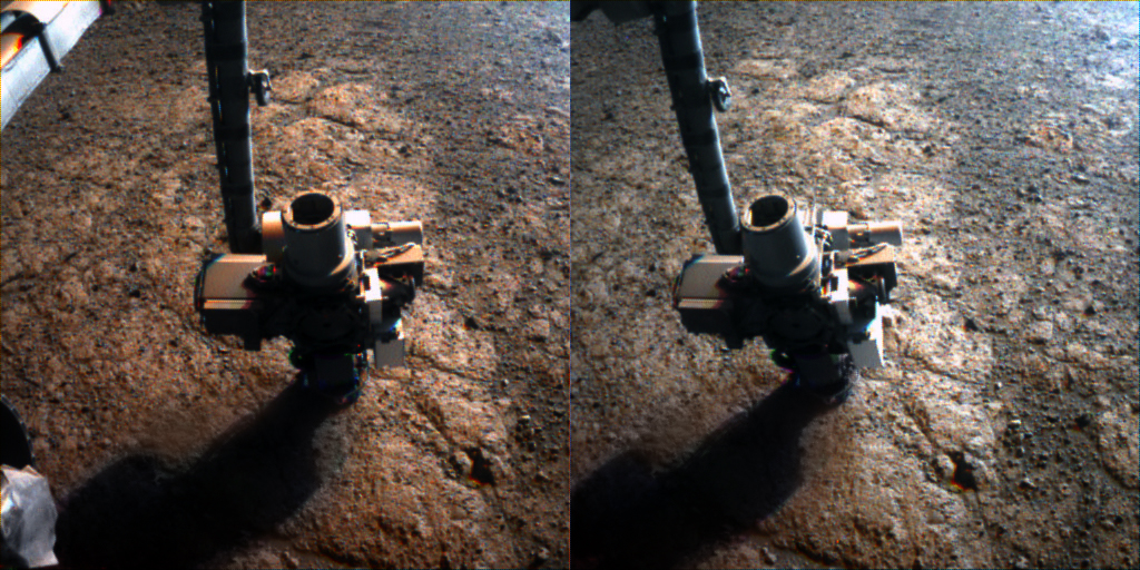 Opportunity Front Hazcam left e right Sol 4107