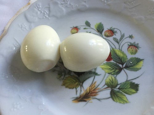 boiled organic eggs