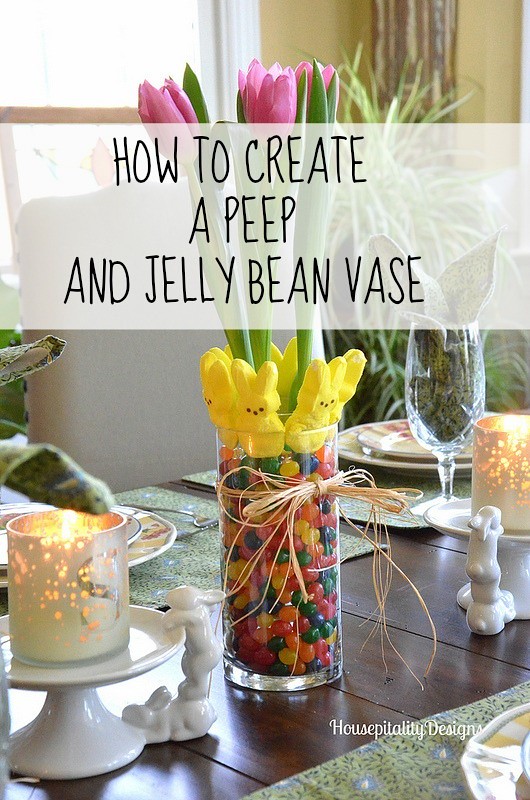 How to Create a Peep and Jelly Bean Vase