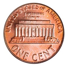 Lincoln Memorial Cent reverse