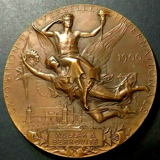 1900 Paris Exposition medal reverse