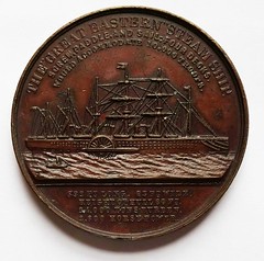 1859 Isambard Kingdom Brunel Steamship medal reverse