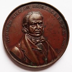 1859 Isambard Kingdom Brunel Steamship medal obverse