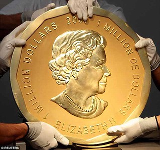 Giant gold coin