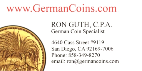 Guth E-Sylum ad01 German Coins