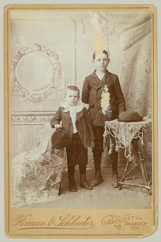 Cabinet Card two boys